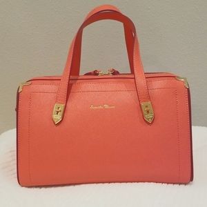 Samantha Thavasa Satchel Purse in Coral